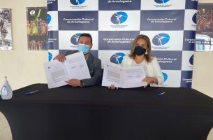 Fundación Cultural de Sierra Gorda y Corporación Cultural de Antofagasta renovaron convenio colaborativo para el fomento y producción de espectáculos artísticos