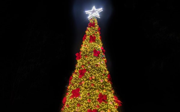 Gran participación marcó el encendido de árboles navideños en Sierra Gorda y Estación Baquedano