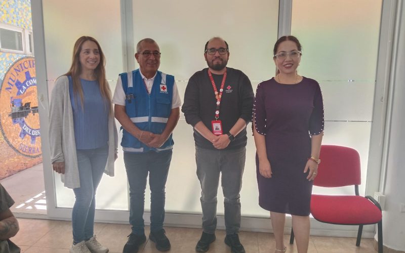 Vecinos de Sierra Gorda participaron de capacitación de la Cruz Roja Chilena