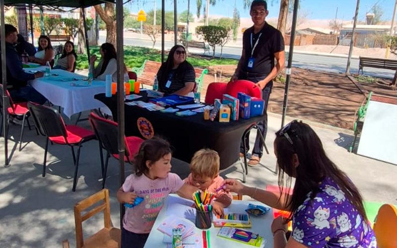 OLN de Sierra Gorda realizó su primera Plaza Ciudadana en Estación Baquedano